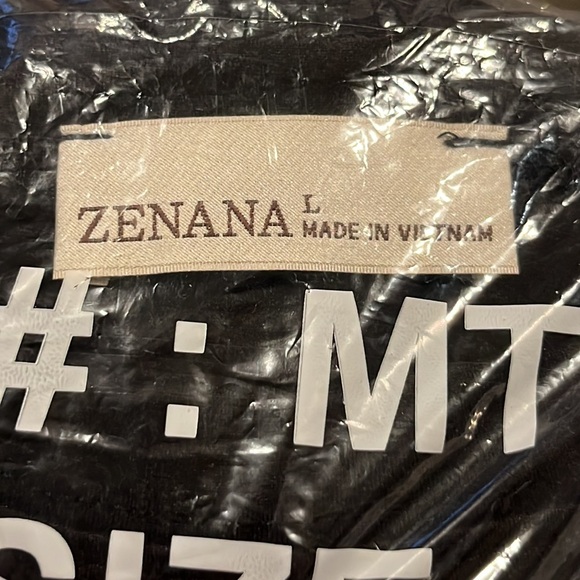 Zenana Black Loungewear Set Leggings and Short Sleeve Tee - Picture 8 of 8